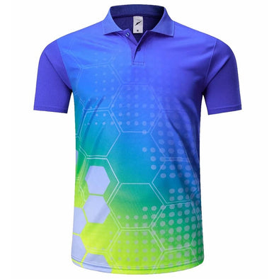 Champ Drive Golf High-Performance Hex Shirt (Dark Blue)