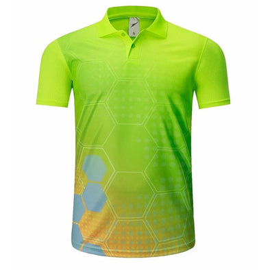 Champ Drive Golf High-Performance Hex Shirt (Lime)