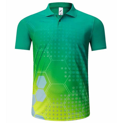 Champ Drive Golf High-Performance Hex Shirt (Green)