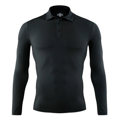 Champ Drive Golf High-Performance LS Shirt (Black)