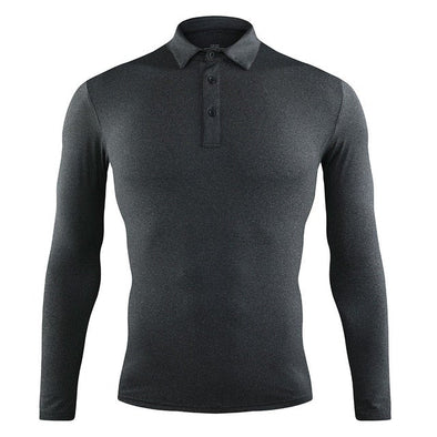 Champ Drive Golf High-Performance LS Shirt (Gray)