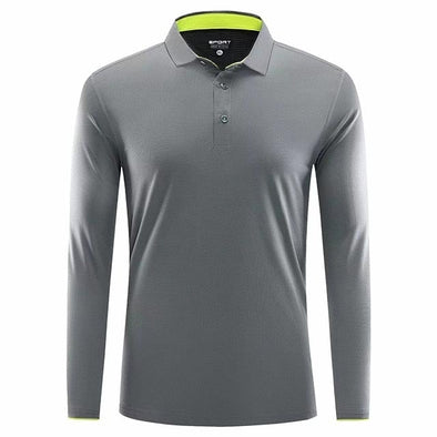 Champ Drive Golf High-Performance LS Shirt (Gray)