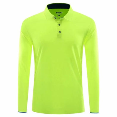 Champ Drive Golf High-Performance LS Shirt (Lime)