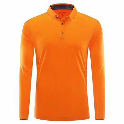 Champ Drive Golf High-Performance LS Shirt (Orange)